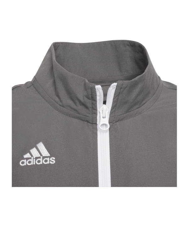 adidas Entrada 22 Präsentationsjacke Kids Grau - grau