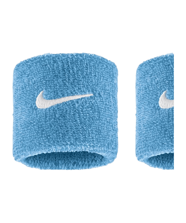 Nike Swoosh Classic 2er Pack Polsband Blauw K409 - blauw