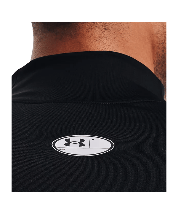 Under Armour Baselayer CG Fitted Mock Longsleeve T-Shirt Schwarz F001 - schwarz