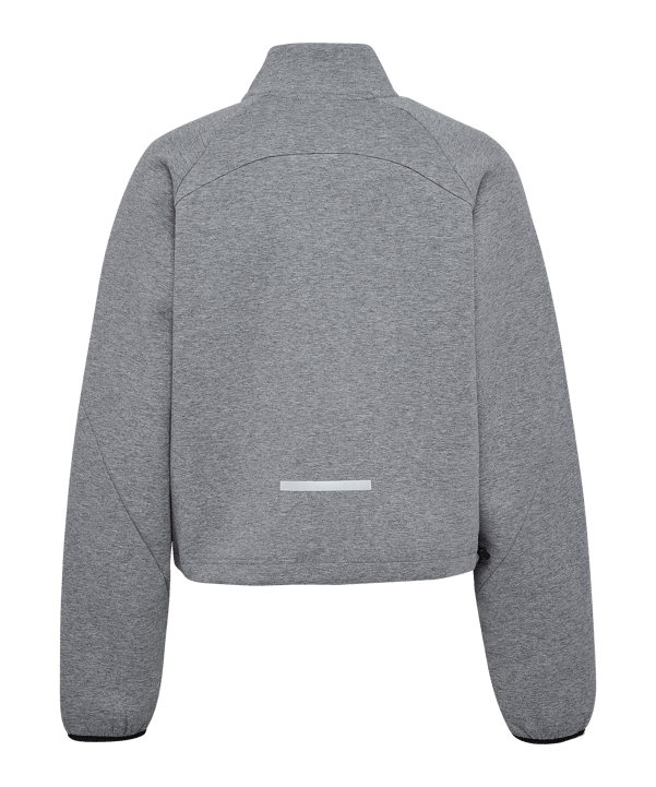 Hummel Tech Fleece Boxy Half Zip Sweatshirt Damen Grau F2006 - grau
