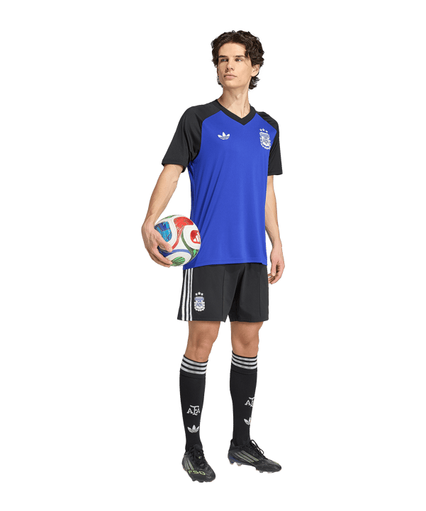 adidas AFA Argentinien Prematch Trikot Away WM 2026 Blau - blau