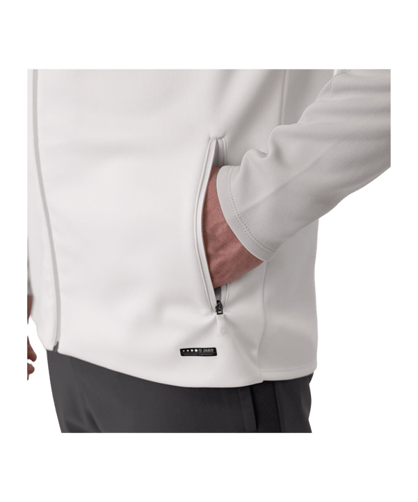 JAKO Icon Kapuzenjacke Weiss Grau F016 - weiss