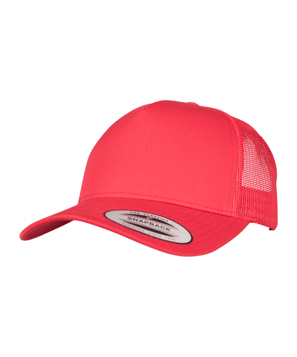 Merch 5 Panel Retro Trucker Cap Red - rot