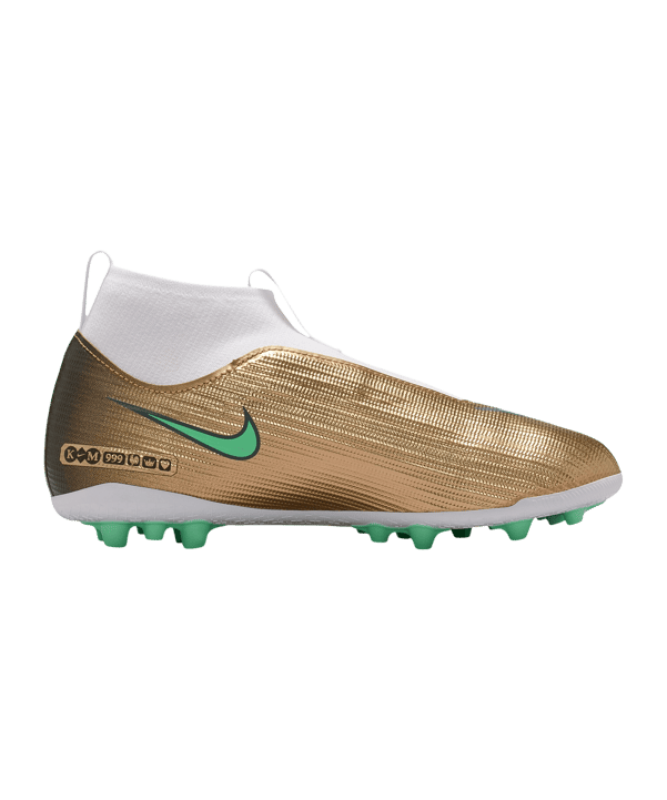 Nike Jr Air Zoom Mercurial Superfly XI Academy AG Kylian Mbappe Kids Gold F701 - gold
