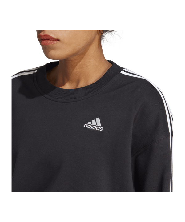adidas Essentials Crop Sweatshirt Damen Schwarz - schwarz