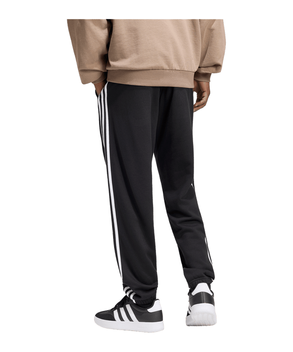 adidas Essentials 3-Stripes French Terry Tapered Cuffed Manguera Nero - nero