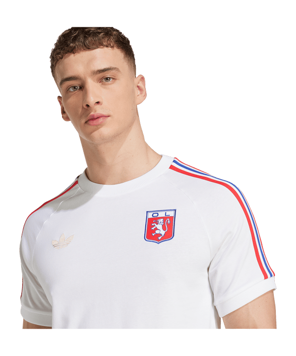 adidas Olympique Lyon 75 T-Shirt Weiß - weiss