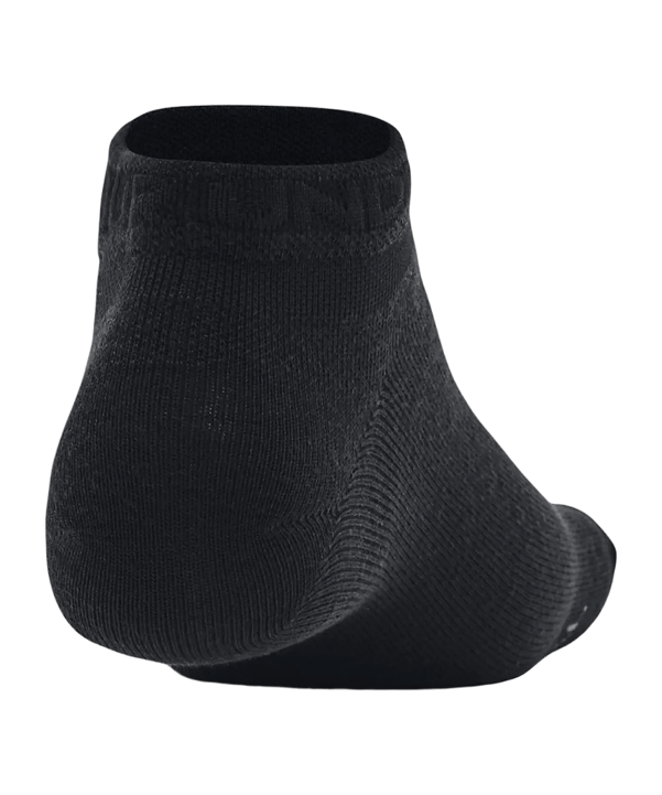 Under Armour Ess Low Cut 3er Pack Socken Schwarz - schwarz