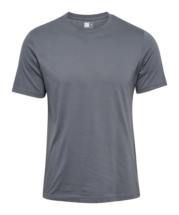 Hummel Elemental Chevron Cotton T-Shirt Grau F2864 - grau