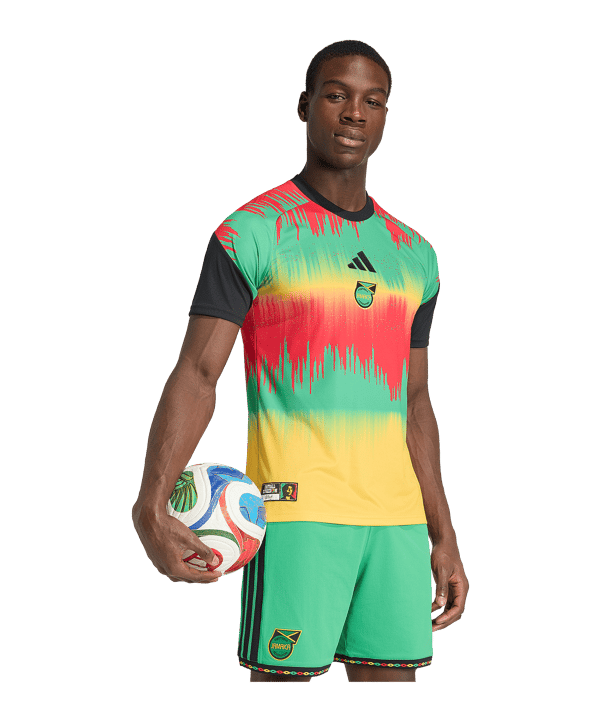 adidas JFF Jamaika Prematch Trikot Home WC 2026 Gelb - gelb
