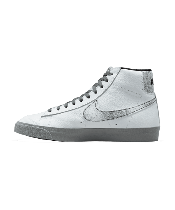 Nike Blazer Mid 77 EMB Weiss Grau Schwarz F100 - weiss