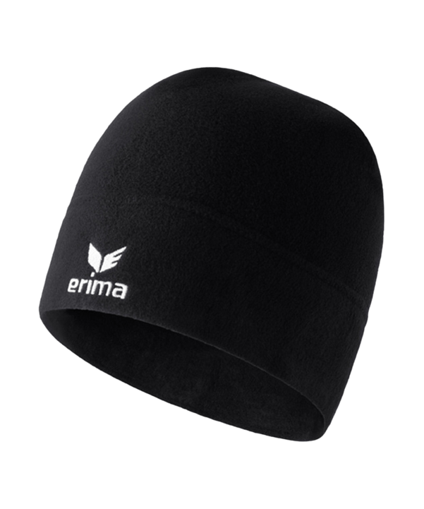 Erima Fleece Beanie Mütze Kids Schwarz - schwarz