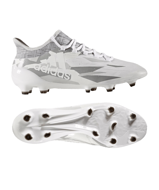 adidas X 16.1 FG Grau Weiss Schwarz - grau