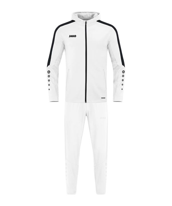 JAKO Power Präsentationsanzug Kids Weiß F0 - weiss