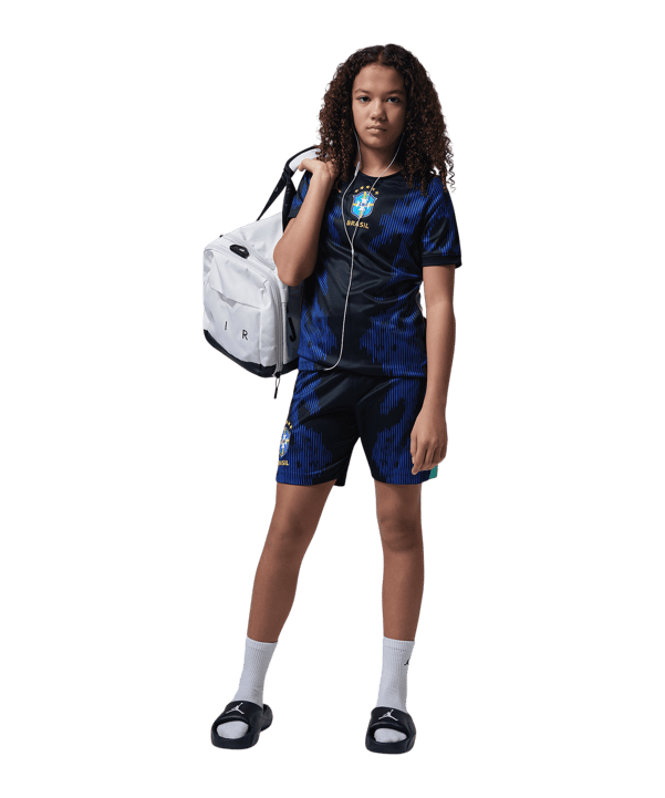 Nike CBF Brasilien Stadium Short Kids Blau F417 - blau