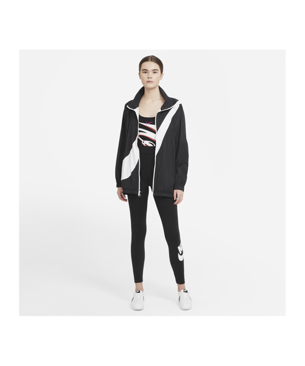 Nike Essentials Leggings Damen Schwarz Weiss F010 - schwarz
