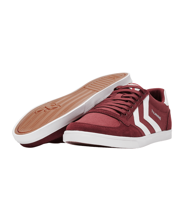 Hummel Slimmer Stadil Low Sneaker Rot F3661