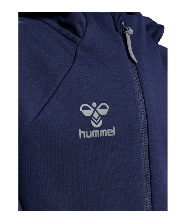 Hummel Cima 2.0 Kapuzenjacke Kids Blau F7026 - blau