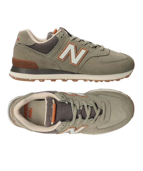 New Balance ML574 D Sneaker Grün F6 - braun