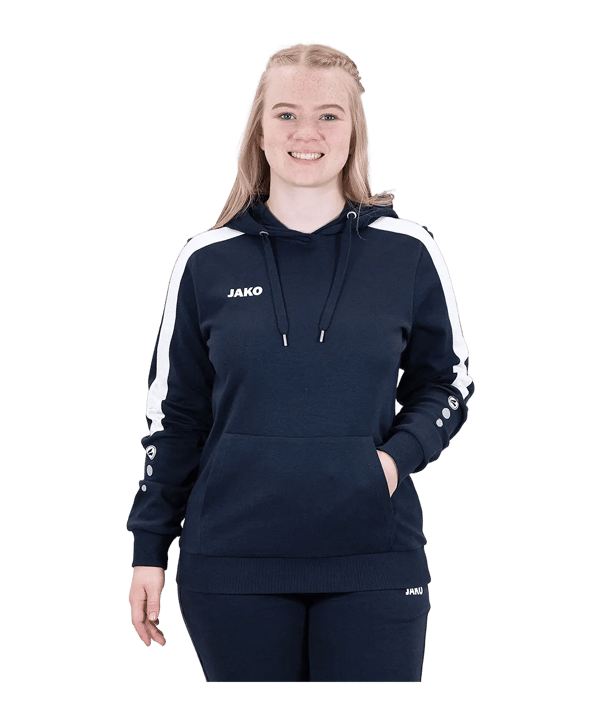 JAKO Power Hoody Dames Blauw K900 - blauw
