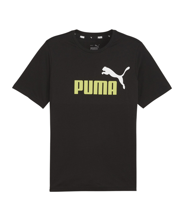 PUMA Ess 2 Col Logo T-Shirt Schwarz F059 - schwarz
