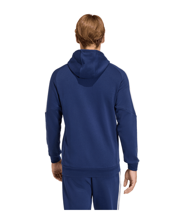 adidas Tiro 26 League Kapuzenjacke Dunkelblau - weiss