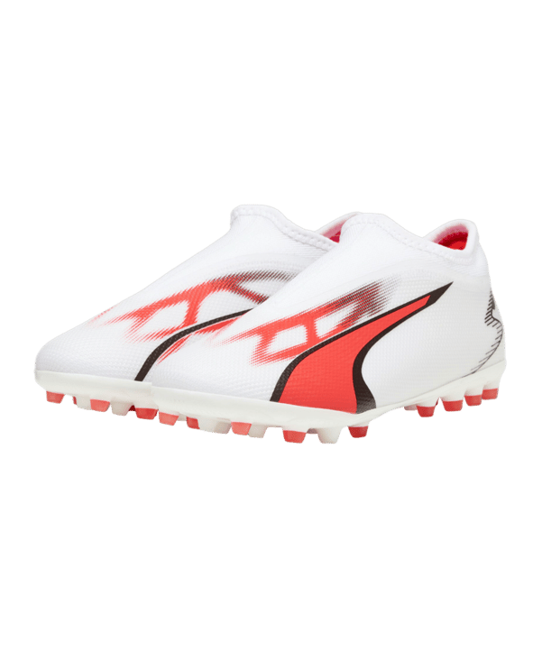 PUMA ULTRA Match LL MG Breakthrough Jr Kids Weiss Rot F01 - weiss