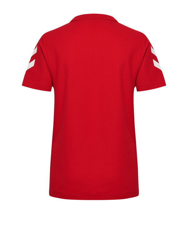 Hummel Cotton Poloshirt Damen Rot F3062 - rot