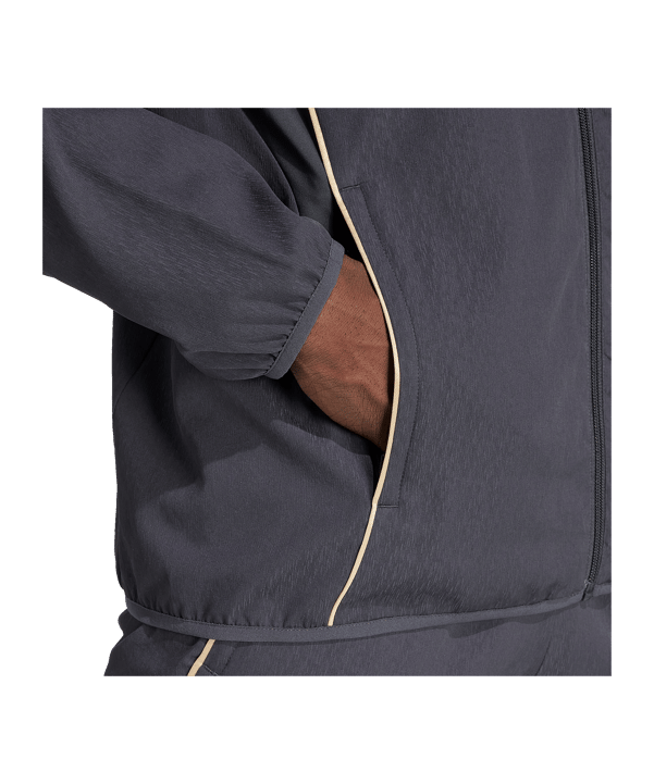 adidas Olympique Lyon Präsentationsjacke Grau - grau