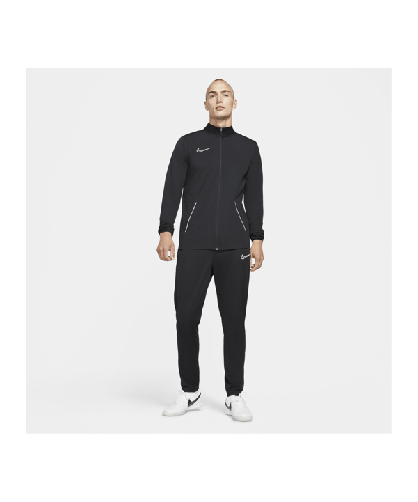 Nike Academy 21 Trainingsanzug Schwarz Weiss F010 - schwarz