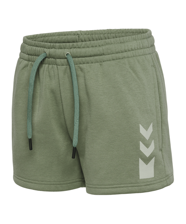 Hummel hmlACTIVE Cotton Short Damen Grün F6005 - gruen