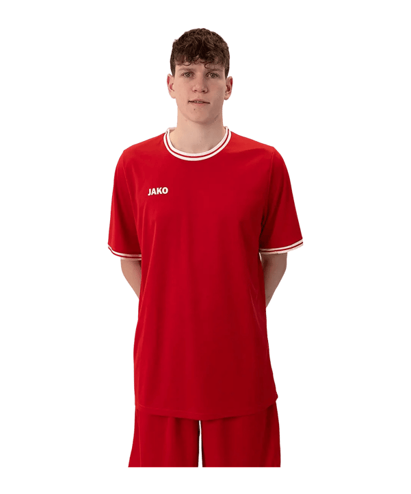 JAKO Center 2.0 Shooting Shirt Rot Weiss F01