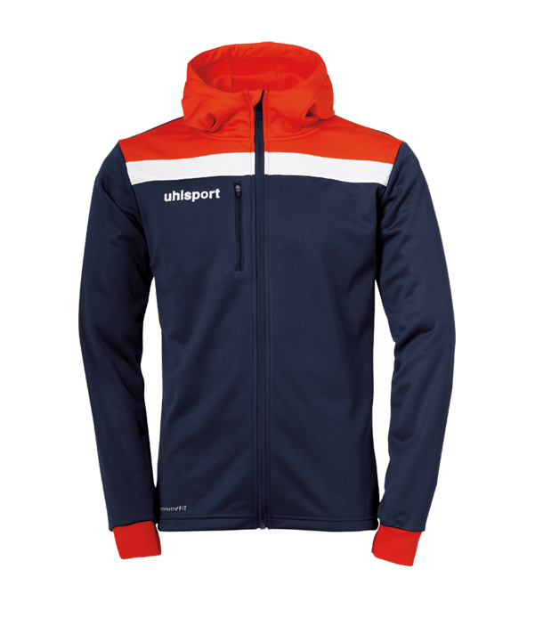 uhlsport Offense 23 Kapuzenjacke Blau Rot F10 - blau