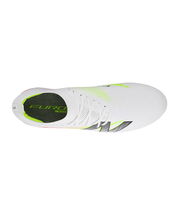 New Balance Furon Elite V8 FG Flash Point Weiss FIB8 - weiss