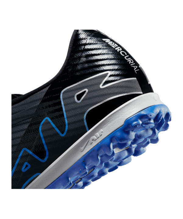 Nike Air Zoom Mercurial Vapor XV Academy TF Shadow Schwarz Silber Blau F040 - schwarz