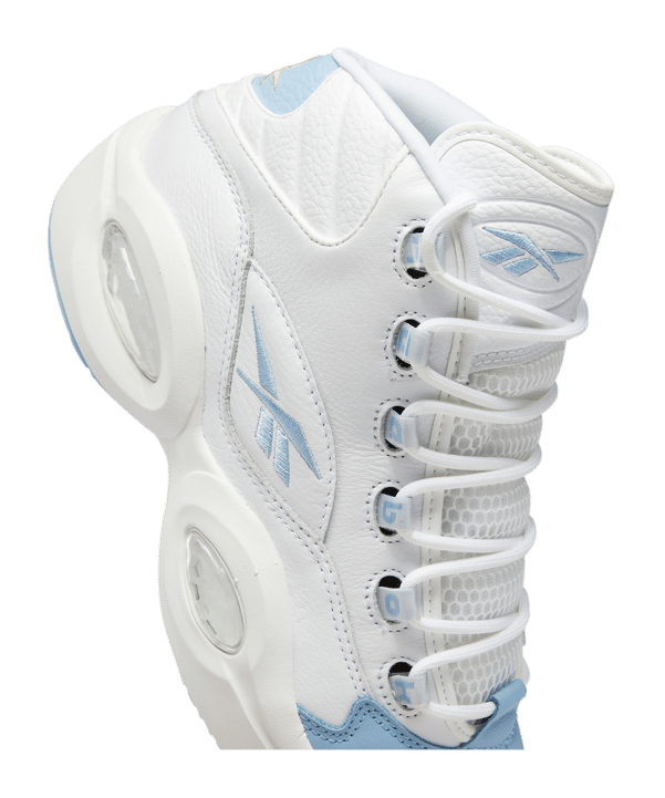 Reebok Question Mid Weiss Blau - weiss
