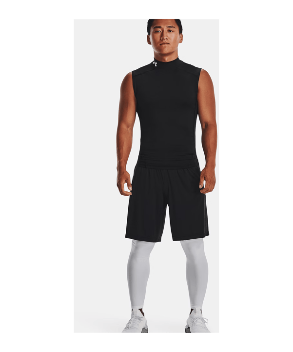 Under Armour Compression Mock Schwarz F001 - schwarz
