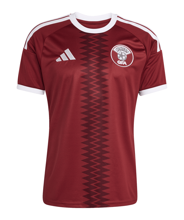 adidas QFA Qatar Maillot Home 2026 Rouge - rouge
