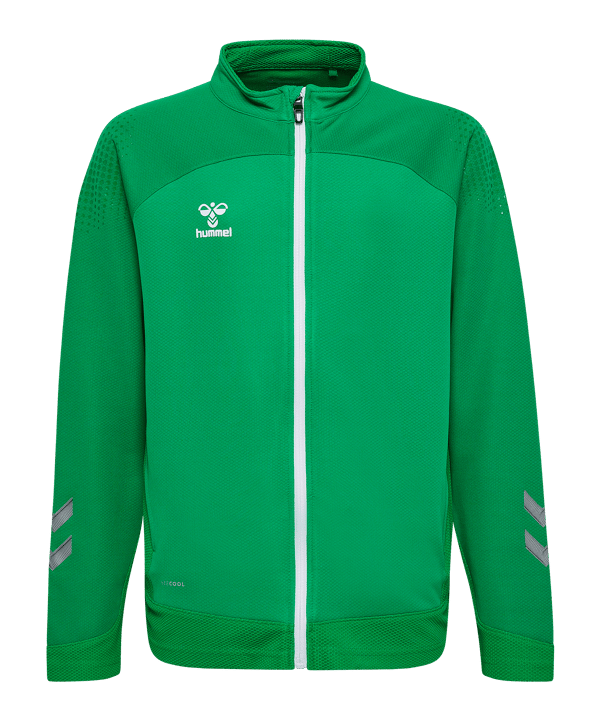 Hummel hmlLEAD Poly Trainingsjacke Kids Grün F6235 - gruen