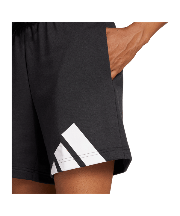 adidas Essentials Big Logo Short Damen Schwarz - schwarz