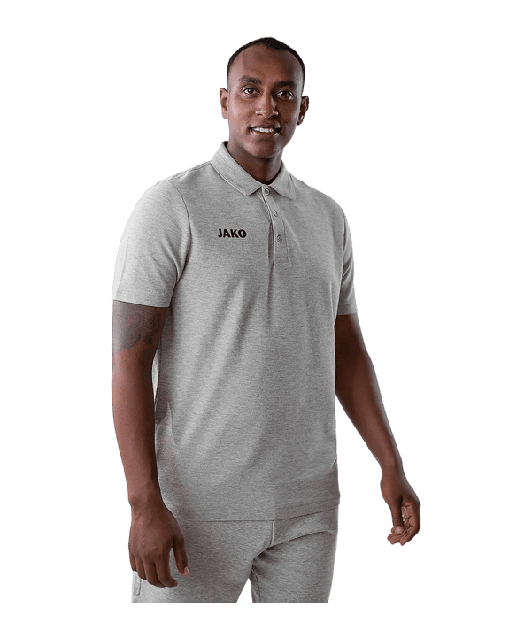 JAKO Base Polo Grijs K041 - grijs