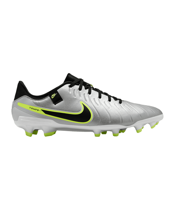Nike Tiempo Legend X Academy FG/MG Mad Voltage Silber Schwarz F001 - silber