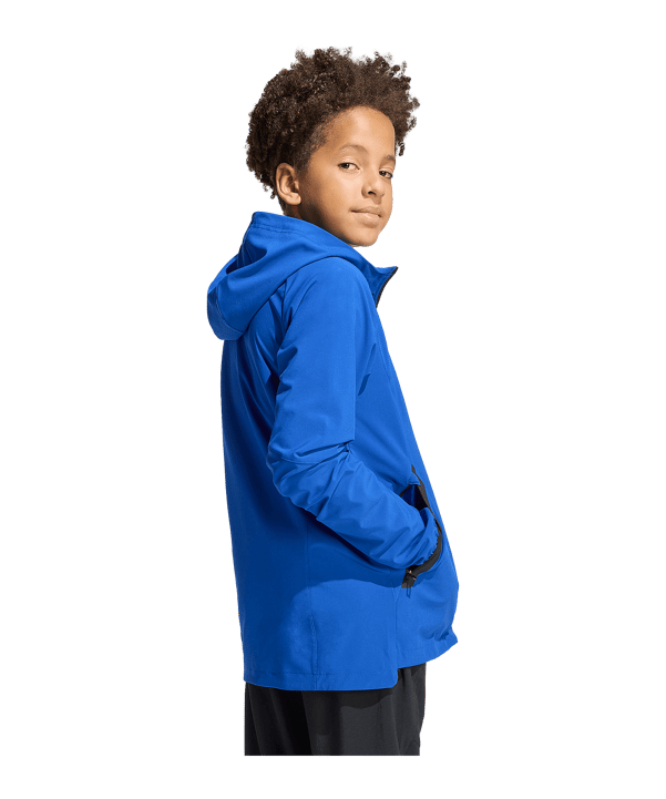 adidas Tiro Travel Windjacke Kids Blau - blau