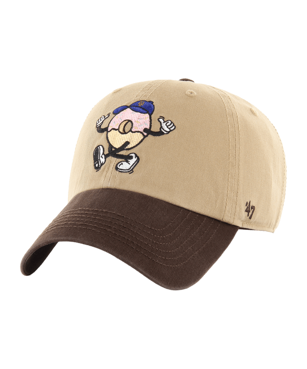 '47 Brand MLB NY Mets Cartoon Icon Clean Up Cap Braun - braun