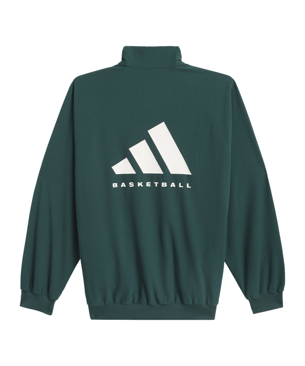 adidas Originals Brushed Basketball Kapuzenjacke Grün - gruen