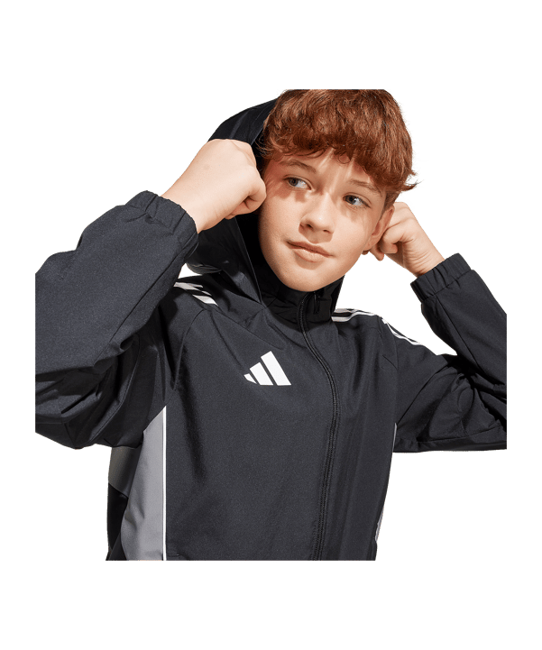 adidas Tiro 25 Competition Regenjacke Kids Schwarz - schwarz