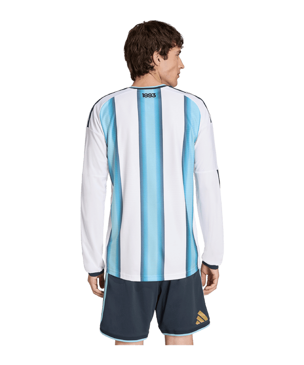 adidas Argentinien Authentic Trikot Langarm Home WM 2026 Weiß - weiss
