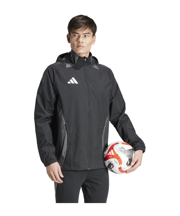 adidas Tiro 24 Competition Allwetterjacke Schwarz - schwarz