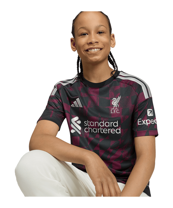 adidas FC Liverpool Trikot 3rd 2026/2027 Kids Schwarz - schwarz
