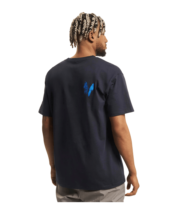 Mister Tee Le Papilloversized T-Shirt Blau - blau